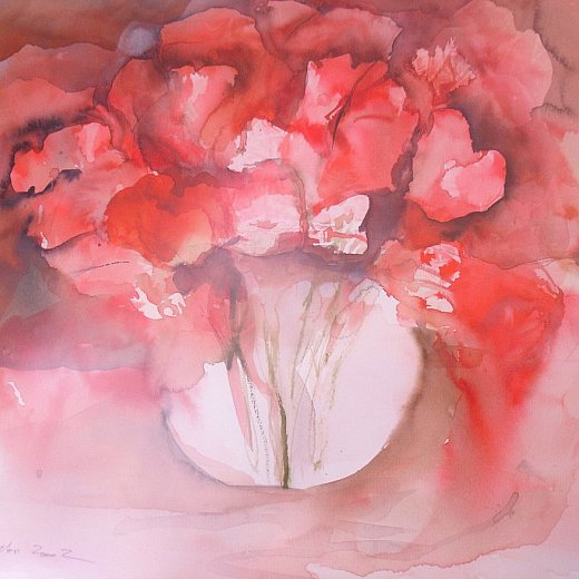 Mohnblumen in der Vase