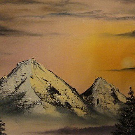 Abendstimmung in den Bergen